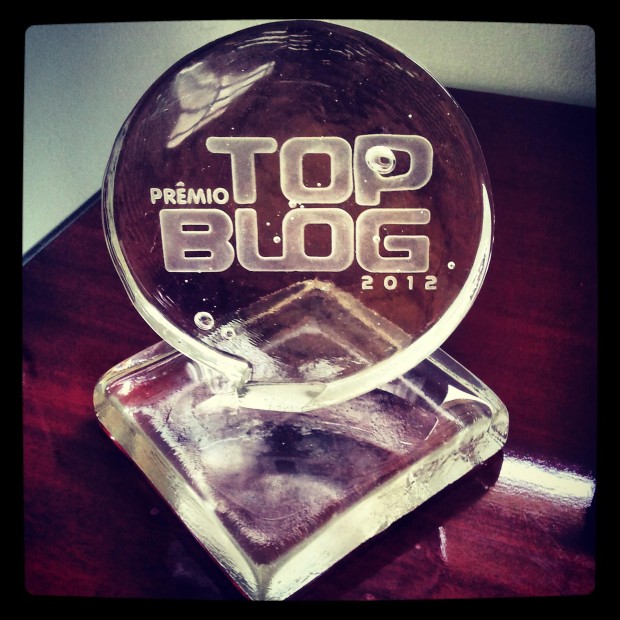 Meu troféu Prêmio Top Blog 2012/13 - Sustentabilidade Júri Acadêmico